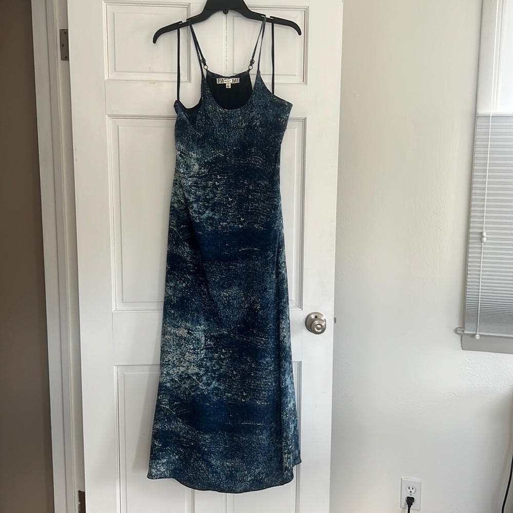 Shades of blue maxi dress